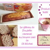 Le gâteau de Poulette caramel au beurre salé de St Michel